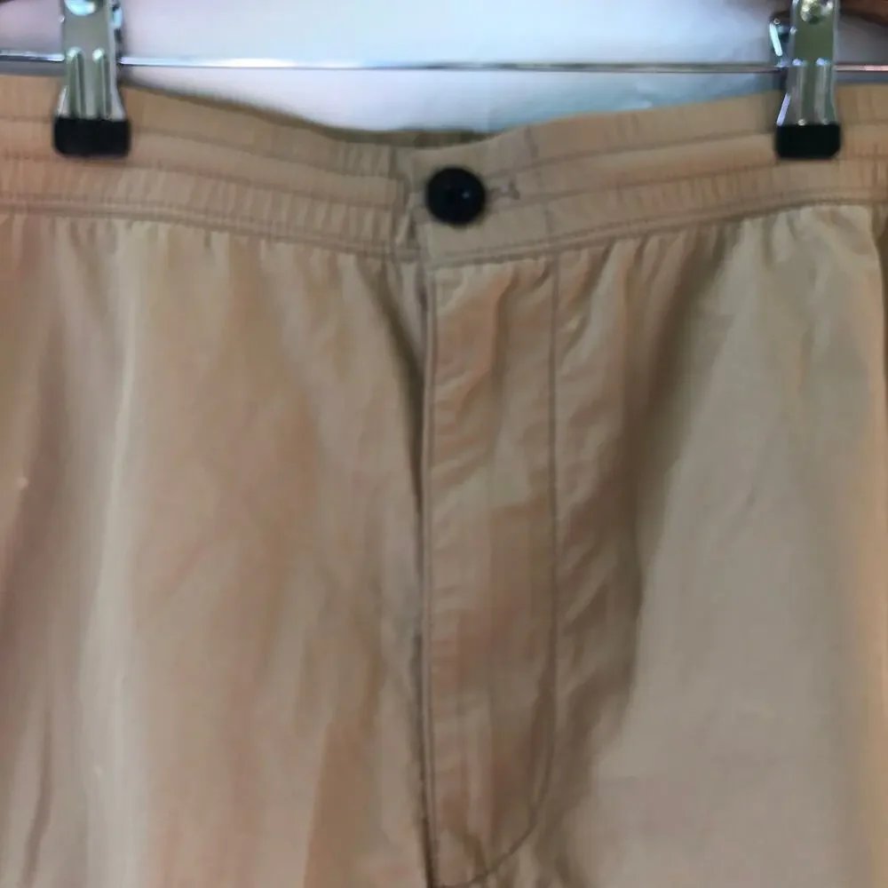Ralph Laruen RLX Mens Golf Shorts Tan Cargo Shorts Drawstring Waist with Zip 2X